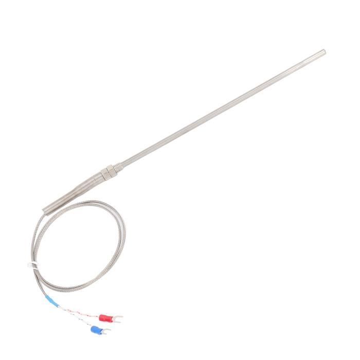 Cadeau,Capteur de température Capteur de thermocouple de type K Capteurs à fil blindé en