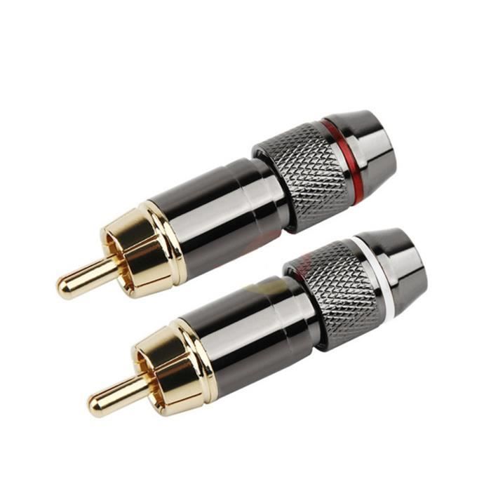 Lot De 5 Paires De Fiches Banane Doubles Plaqué Or - Pour Câbles Audio HP - Marque Eastone