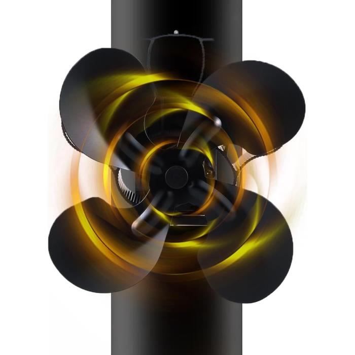 Ventilateur de Cheminée Sans électricité avec 6 Pales Chauffant | Leroy Merlin