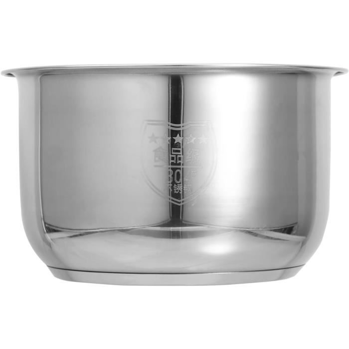 ULTECHNOVO Pot Intérieur Antiadhésif 3L Pour Cuiseur à Riz - Remplacement Facile En Alliage D'Aluminium Argenté
