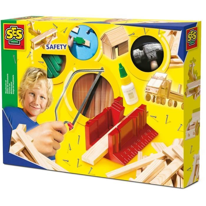Atelier de menuiserie grande SES CREATIVE Kit complet Jouets en bois