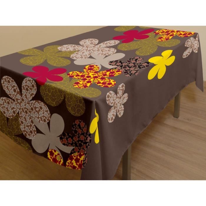 Nappe Rectangulaire Anti-Tache Blanc Crème 140X240Cm, Nappe Imperméable En Polyester Avec Petit