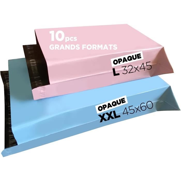 Enveloppes plastiques d'expédition Grands Formats Colorées Opaques
