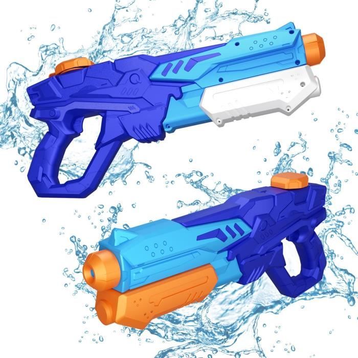 Lot De 4 Pistolets à Eau RONSTONE – Puissance 25-30 Pieds – Réservoir 300 Ml – Été Piscine Plage Jardin – Dès 3 Ans