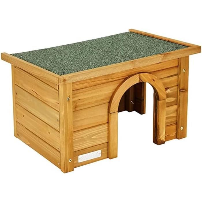 Meilleurs prix pour Kerbl Maison pour rongeurs (Maison en épicéa, avec toit eitume résistant aux intempéries, deux entrées pour un logement adapté, 98