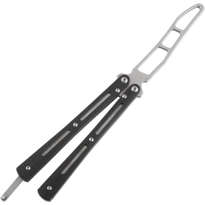 KeyUnity Couteau De Poche KK02 Titanium Flipper, Couteau Pliant Porte