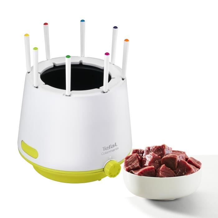 TEFAL Appareil à fondue, 8 personnes, Paroie isolante, Caquelon antiadhésif, Thermostat réglable, Fa