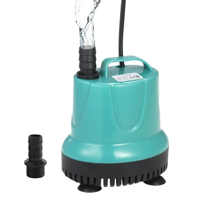 25w Pompe à Eau Submersible Mini Fontaine Pour Poisson Aquarium étang Jardin Hydroponic Système Avec 2 Buses 2000l H