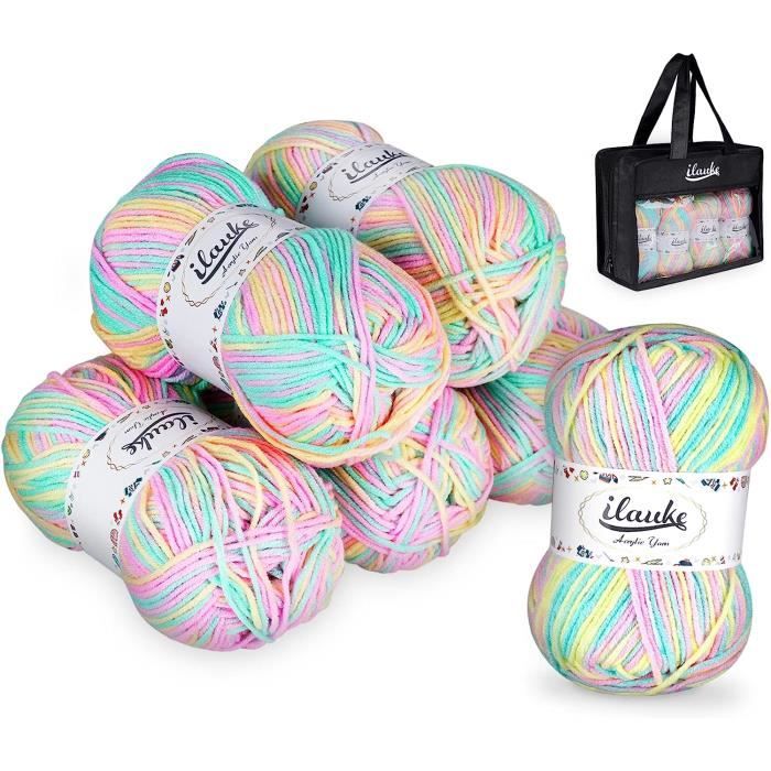 Kit Crochet Débutant Amigurumi - 3 Pelotes Coton épais 50g, Crochet 3.5mm, Accessoires