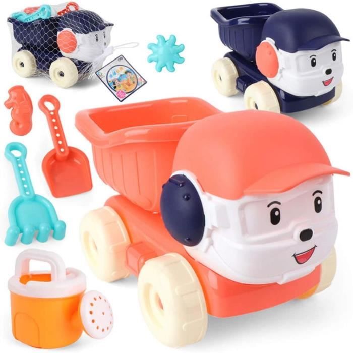 Kit De Plage 19 Pièces – Seau, Pelle, Râteaux, Moules à Sable – Jeux Sensoriels Pour Enfants Dès 3 Ans – Parc, Jardin, Camping – Couleurs Variées, Bords Sûrs