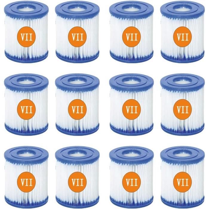 Lot De 4 Cartouches Filtrantes Pour Piscine De Type II - Pour Filtre De Type Ii Pour 58094 91464909