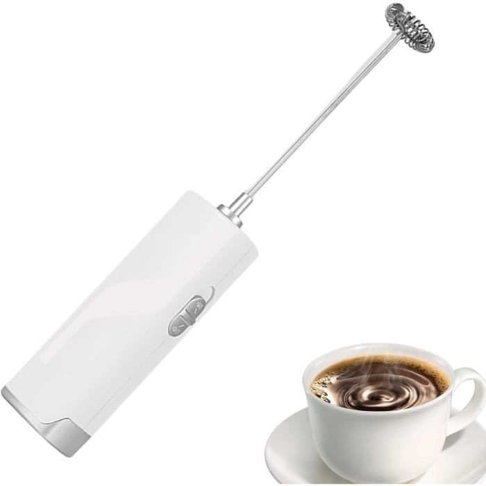Mousseur à Lait Manuel En Inox - Pour Latte, Cappuccino, Chocolat Chaud Maison - Filtre Double Couche - Facile à Nettoyer (lave-vaisselle)