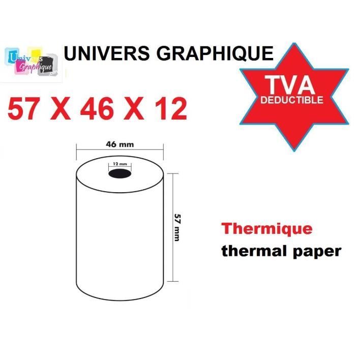 Rouleau papier thermique pour fax (dim: 210mm x 30m) - Mandrin