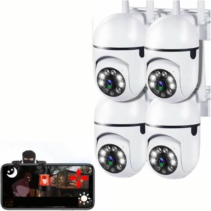 COCOCAM 2K Caméra de Surveillance WiFi 2.4GHz Extérieure sans Fil