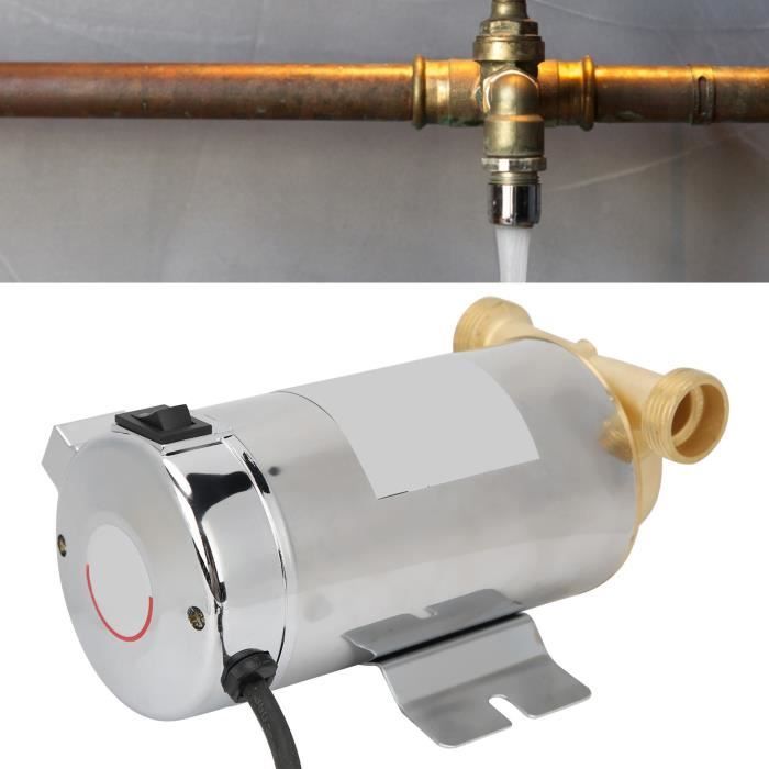Pompe d'augmentation de pression 24 V Pompe d'augmentation de l'eau domestique, automatique, mini pompe de douche chaude et froide avec accessoires d'installation pour l'eau du robinet, WC, salle de