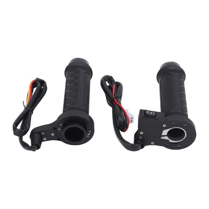 YOSOO Poignée chauffante pour moto 2 pièces 12V poignées chauffantes électriques température