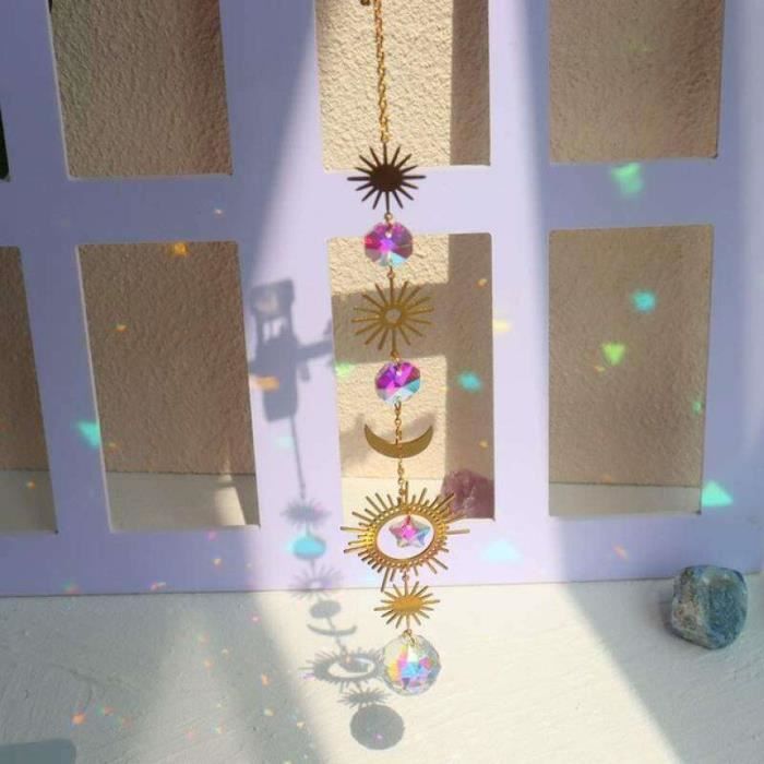 Attrape-soleil En Cristal | Carillon éolien | Décoration Suspendue