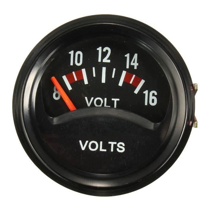 ED06677Universel 12V 52mm Gauge Tension Voltmètre Voltage Compteur