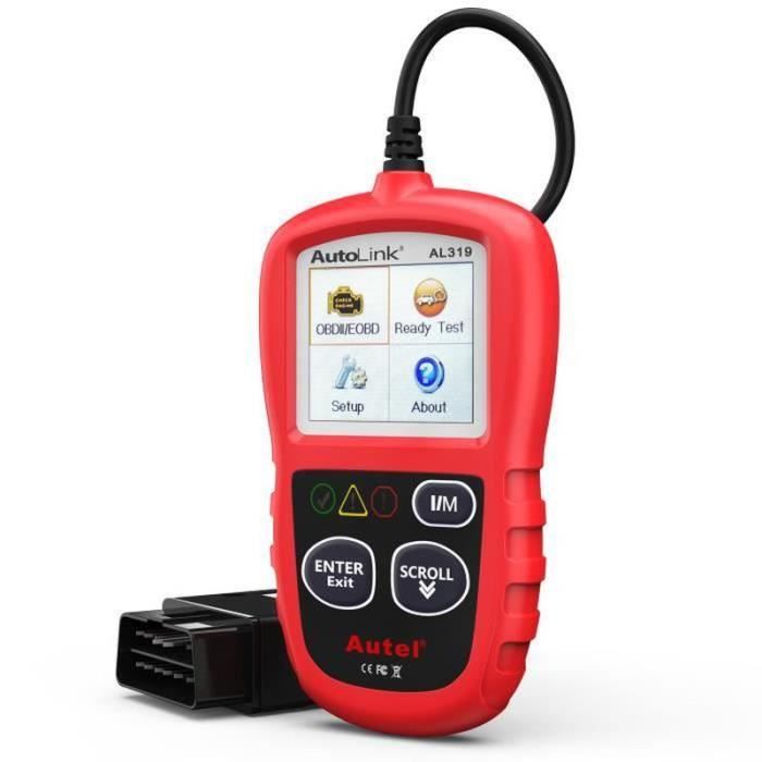Autel AL319 Valise Diagnostic Auto OBD2 Scanner Multimarque En Français