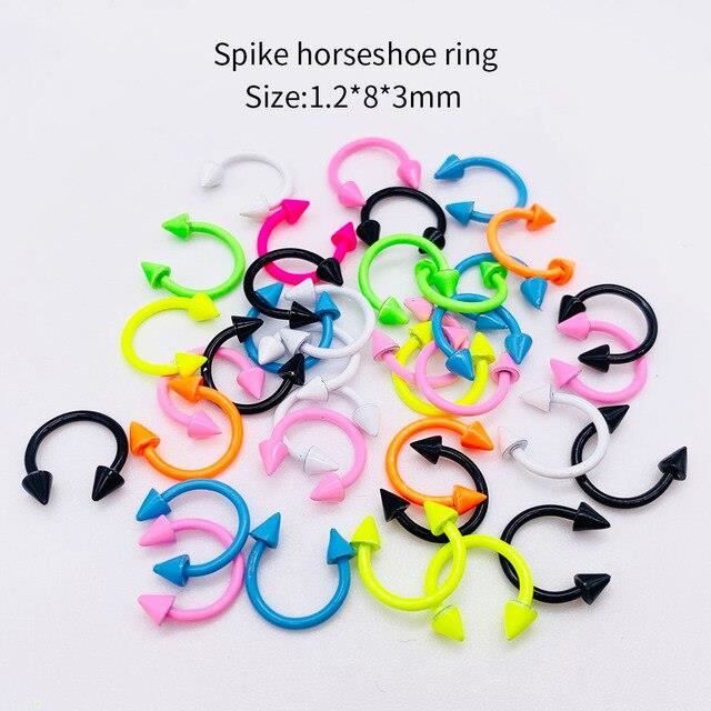 Boucle D'ombilic Piercing Nombril En Argent 925 - Bijou Corps Jaune - Création Artisanale