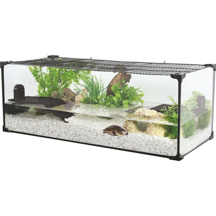 Aquarium tortue Karapas Aqua 100 Pro noir - Zolux Noir Aquarium tortue Karapas Aqua 100 Pro noir - Zolux Noir