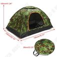 TD® Tente De Camping/ Pop UP Automatique Pour 1 Ou 2 Personnes Randonnée/ Equipement de randonnée/ Accessoire de randonnée-1
