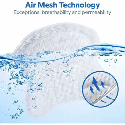 BESTYASH Oreiller De Bain Antidérapant PVC Mousse - Coussin Support Cou Et Dos Avec Ventouses Puissantes Pour Spa Et Baignoire