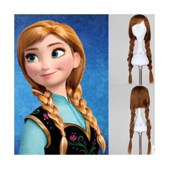 Perruque Anna Frozen Adulte-Enfant (Haut de Gamme-Cosplay) - Achat / Vente gant - moufle - Cdiscount