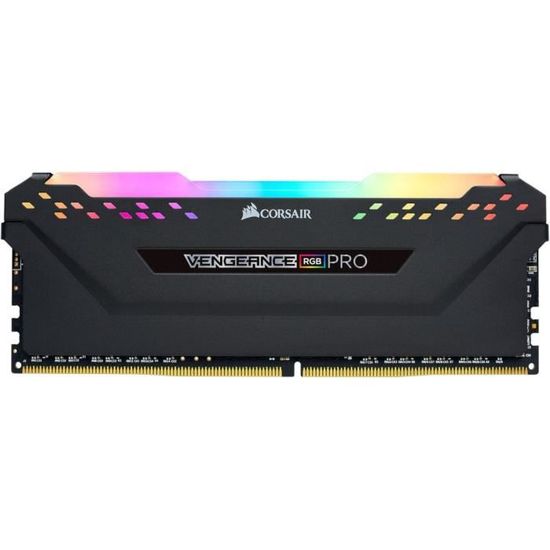 CORSAIR Memoire PC RAM Vengeance RGB Pro 16Go 2x8Go 3000 MHz DDR4 CAS 15 CMW16GX4M2C3000C15 Cdiscount Informatique