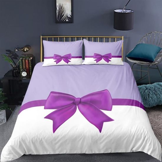 Parure De Lit 3 Pièces En Microfibre Douce Avec Housse De Couette