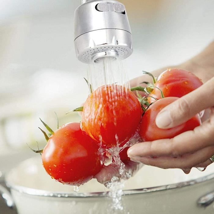 Buse d'aérateur de robinet de cuisine pivotante à 360 degrés pour rallonge  de