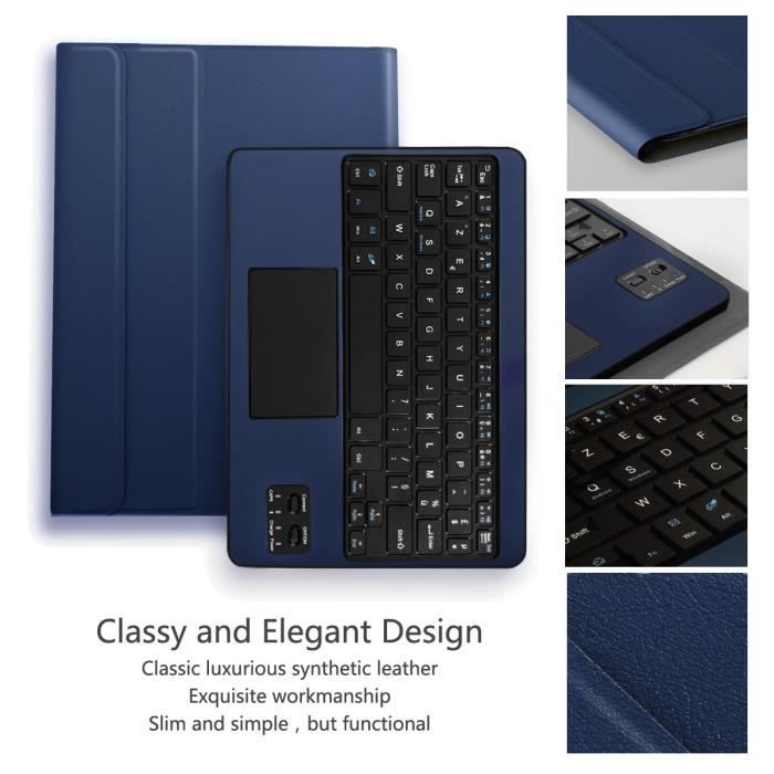 Clavier AZERTY Bluetooth avec Etui tablette Coastacloud