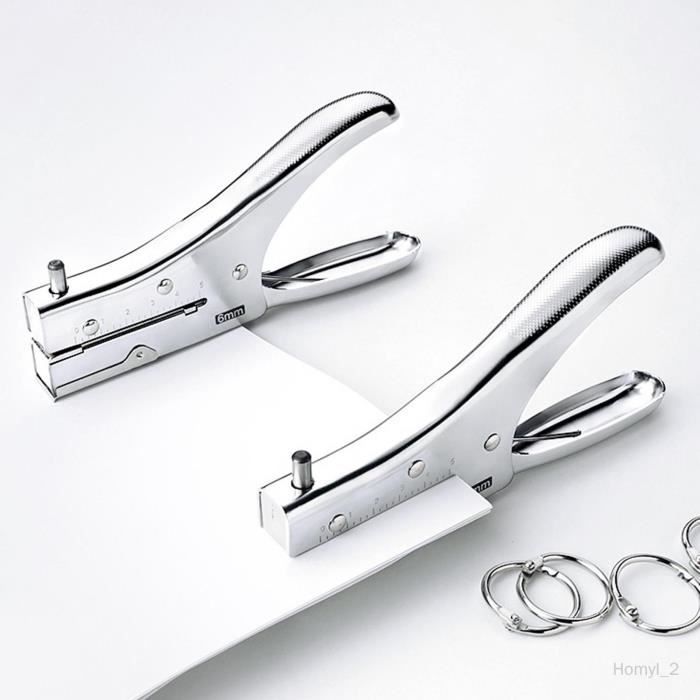 Perforatrice à Trou Unique, Capacité De Perforation De 20 Feuilles, Perforatrice à Main Gelrhonr à Faible Force, Trous De 6,35 Mm, Pour Papier, Aggloméré, Cartes D'index (bleu