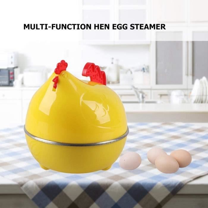 Cuiseur à œufs électrique En Forme De Poule - Parfait Pour Micro-ondes | Petit Déjeuner Sain Et Rapide - 5