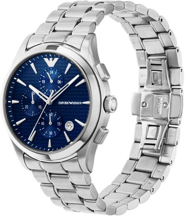 Orologio del brand armani da uomo della collezione paolo. quadrante di colore blu di diametro 42 mm in acciaio inossidabile riciclat Achat vente montre Blanc Cdiscount