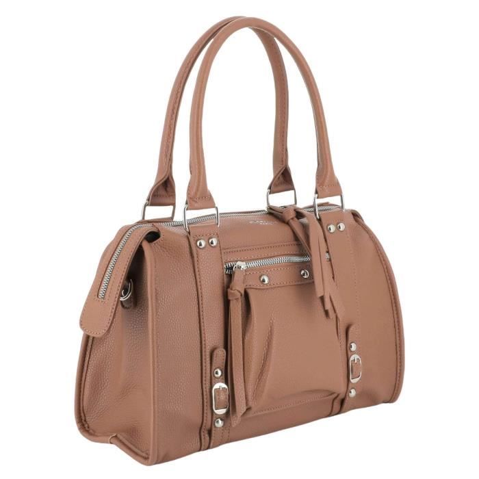 HUA ANGEL Sac Bandoulière Femme Toile Multipoches – Grand Fourre-Tout Avec Sangle Longue – Bureau Voyage Shopping