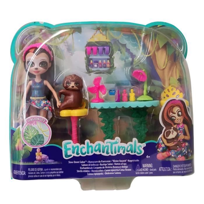 ENCHANTIMALS Jungle Enchantée La Manucure de Sela Paresseux et Treebody pas cher ENCHANTIMALS Jungle Enchantée La Manucure de Sela Paresseux et Treebody pas cher