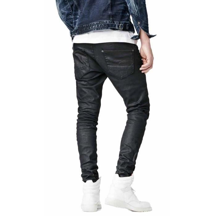 Jean G star Revend Super Slim G STAR Homme Bleu Taille haute Bleu Cdiscount Pret a Porter