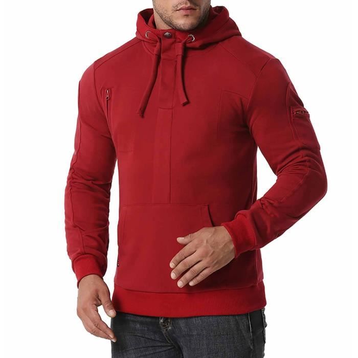 Sweat à Capuche NHL Columbus Blue Jackets – Homme 2XL/3XL Rouge