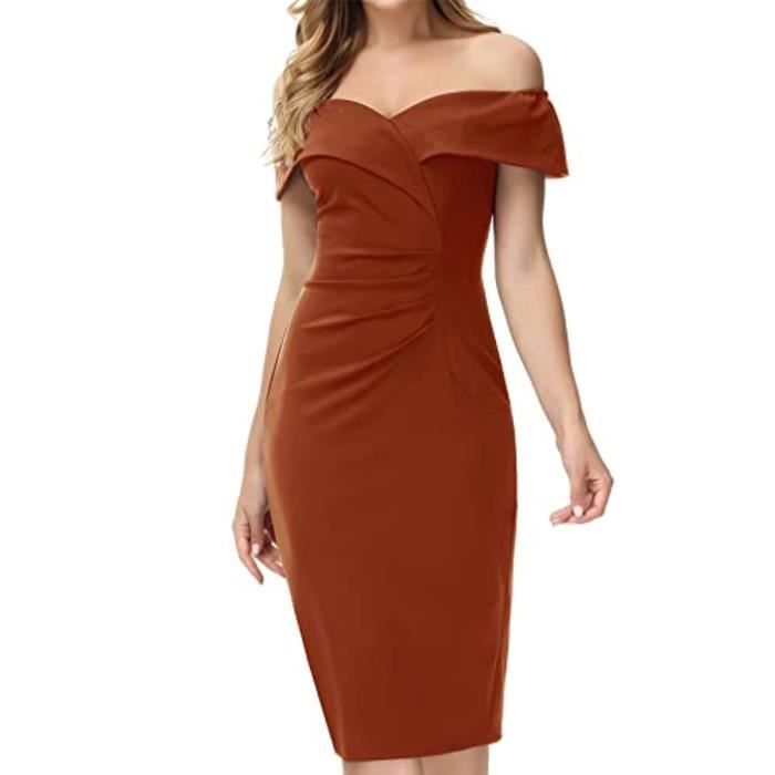 Robe epaule online dénudée moulante