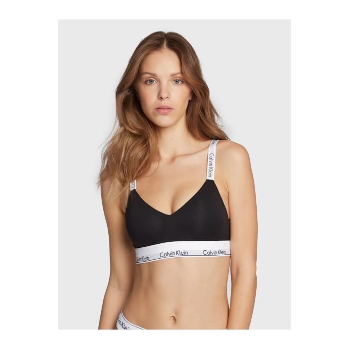 Soutien gorge sans armatures Calvin klein Femme Noir
