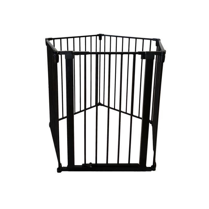 Pare-feu Pliable 3 Panneaux – Doré Maille – Style Vintage – 53x78 Cm
