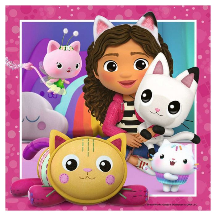 Puzzle 3 x 49 pièces Ravensburger Gabby's Dollhouse - Dessins animés et ...