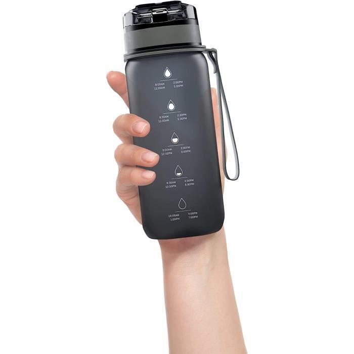 Gourde Aluminium 500 Ml Avec Tétine – Humour – Mousqueton Inclus – Réutilisable écologique – Idée Cadeau Original France