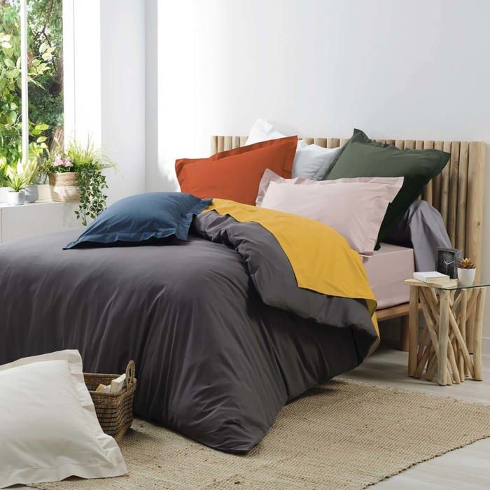 Lot x2 Taies d'oreiller - 100% coton Bio - 'Ptit Basile' - Rouge