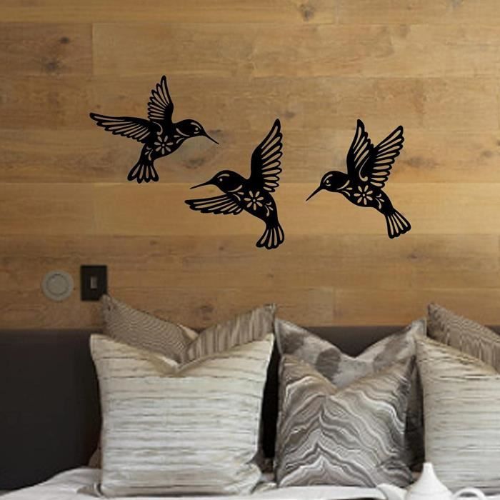 Déco Murale Colibri En Fer Forgé - Intérieur/Extérieur - Jardin, Terrasse, Salon