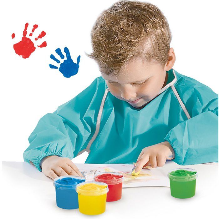 My First - Mon Premier Kit De Peinture Au Doigt Avec Un Tablier - SES CREATIVE