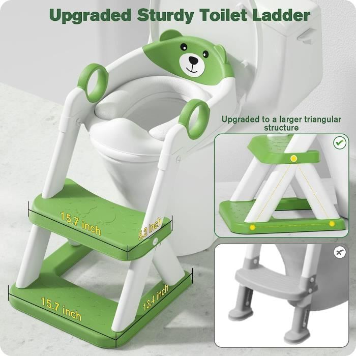 Siège de toilette familial, siège de toilette réducteur pour enfant, 44,8 x  37,1 cm, forme en o, matériau: pp 3700778718561 - Conforama