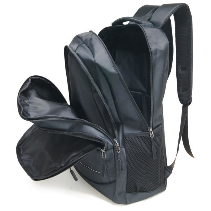 Waytex 71070 Sac à Dos Ordinateur 15 Pouces Impériméable – Port USB, Prise Audio, Confortable Et Pratique Pour Le Travail, Les Cours Et Les Voyages