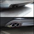 1 Paire Tuyau de queue d'Echappement Voiture Silencieux en Acier Inoxydable pour Audi A4 B8 2007-2014-3